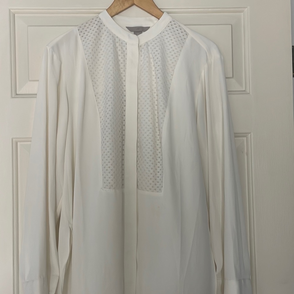 Medium light weight cream blouse